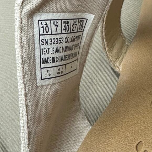 Skechers Women's Beverlee Sail Away Wedge Sandals Tan Size 10 Ring Accent - Picture 6 of 6